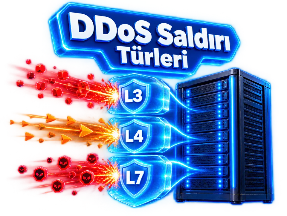 DDoS saldırı türleri: Layer 3, Layer 4 ve Layer7 saldırıları