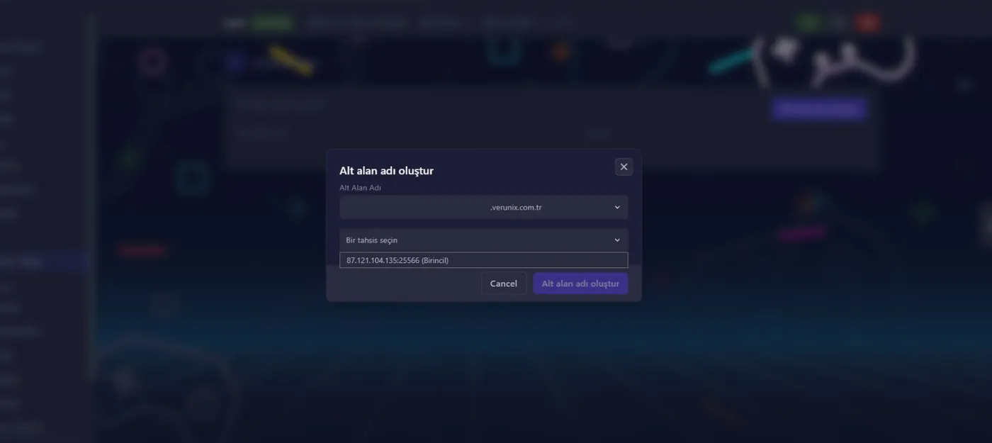 Ücretsiz alt alan adı - oyuncular IP yerine adresle bağlansın