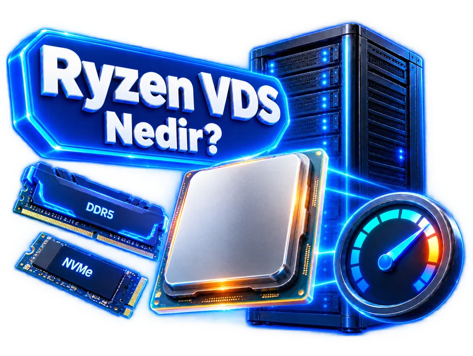 Ryzen VDS nedir: AMD Ryzen 9 9950X işlemcili sanal sunucu mimarisi